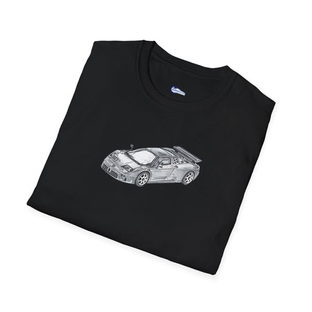 Supercar T-Shirt - Bugatti EB110 Inspired - Dark Gray - Unisex-Modelcars.com-ModelCars.com