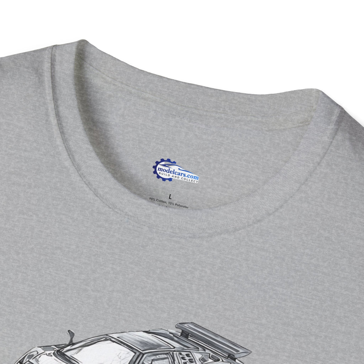 Supercar T-Shirt - Bugatti EB110 Inspired - Dark Gray - Unisex-Modelcars.com-ModelCars.com
