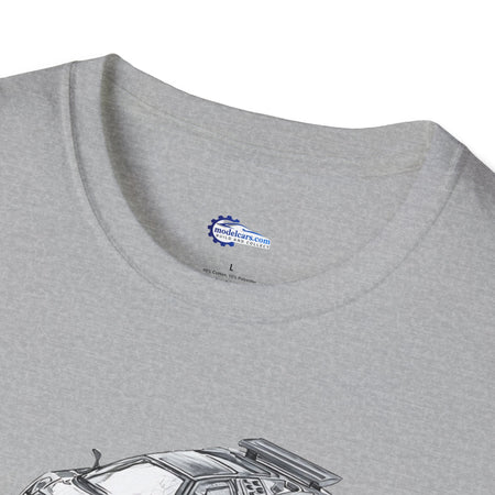 Supercar T-Shirt - Bugatti EB110 Inspired - Dark Gray - Unisex-Modelcars.com-ModelCars.com