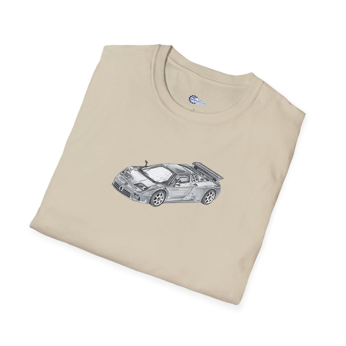 Supercar T-Shirt - Bugatti EB110 Inspired - Dark Gray - Unisex-Modelcars.com-ModelCars.com