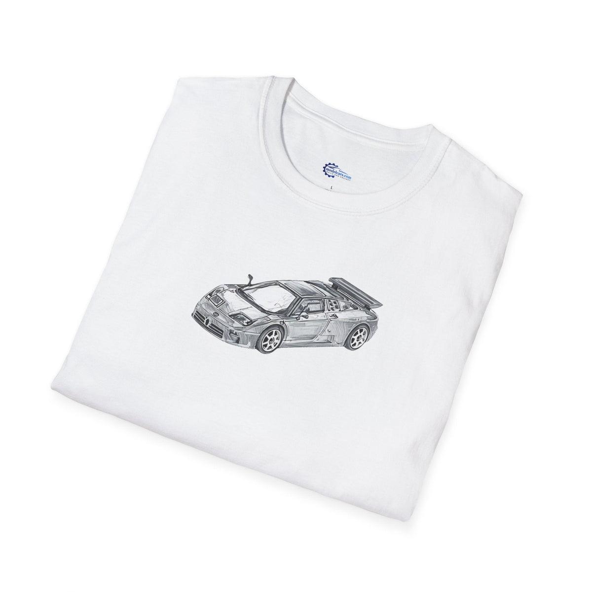 Supercar T-Shirt - Bugatti EB110 Inspired - Dark Gray - Unisex-Modelcars.com-ModelCars.com