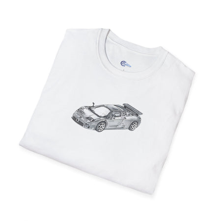 Supercar T-Shirt - Bugatti EB110 Inspired - Dark Gray - Unisex-Modelcars.com-ModelCars.com