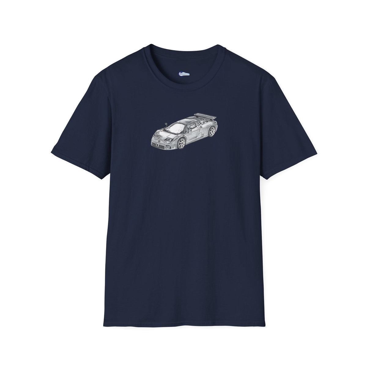 Supercar T-Shirt - Bugatti EB110 Inspired - Dark Gray - Unisex-Modelcars.com-ModelCars.com