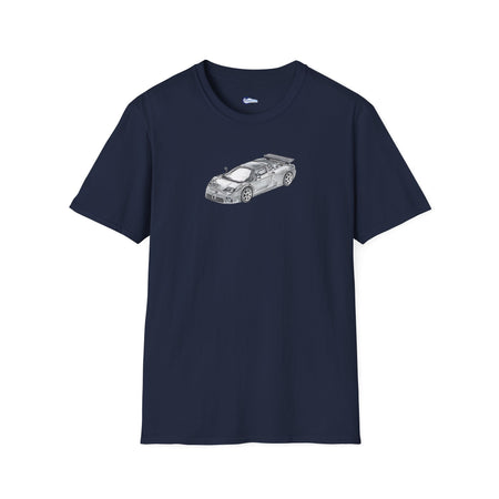 Supercar T-Shirt - Bugatti EB110 Inspired - Dark Gray - Unisex-Modelcars.com-ModelCars.com
