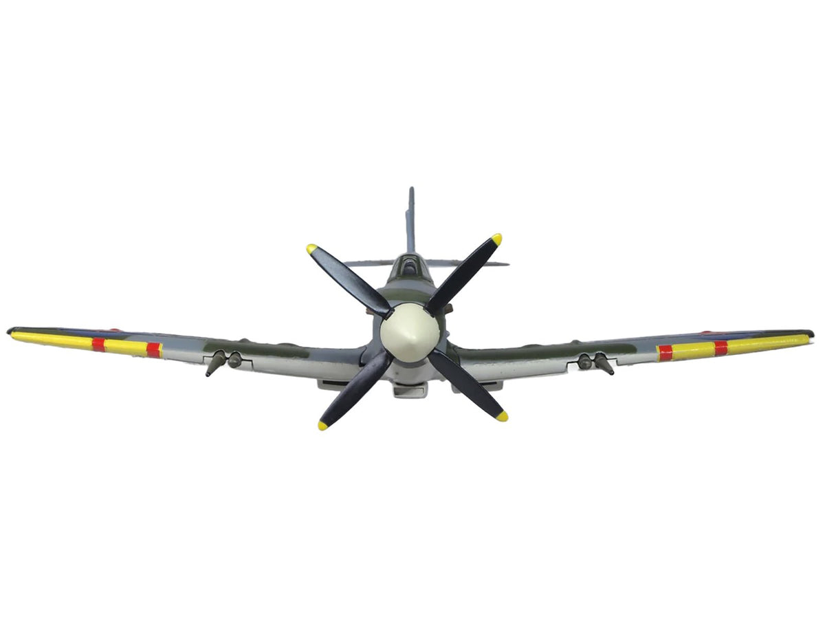 Supermarine Spitfire LF MK IXe Fighter Aircraft "TE565 10th (Czech) Fighter Squadron RAF Manston" Royal Air Force 1/72 Diecast Model Airplane by Oxford Diecast-Oxford Diecast-ModelCars.com