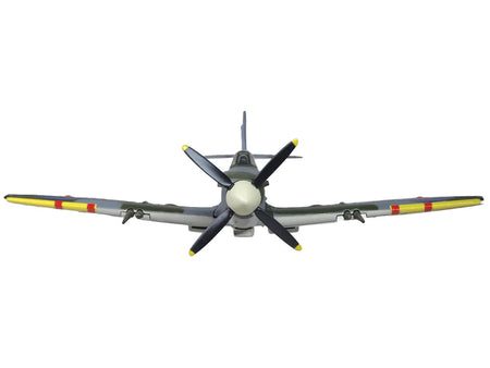 Supermarine Spitfire LF MK IXe Fighter Aircraft "TE565 10th (Czech) Fighter Squadron RAF Manston" Royal Air Force 1/72 Diecast Model Airplane by Oxford Diecast-Oxford Diecast-ModelCars.com