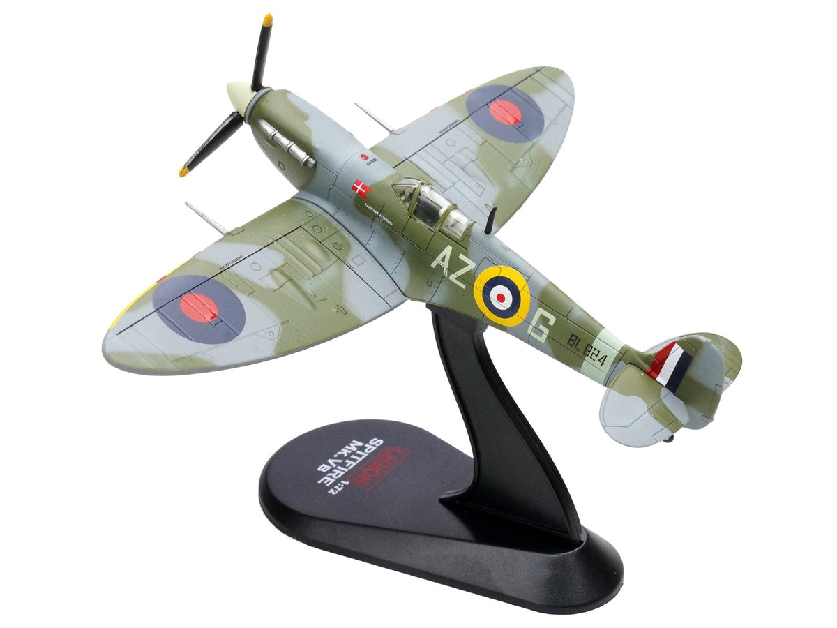 Supermarine Spitfire Mk Vb Fighter Aircraft "BL924 Pilot Officer Aksel Svendsen Danish Presentation Spitfire Valdemar Atterdag No. 234 Madras Presidency Squadron" (1942) Royal Air Force 1/72 Diecast Model by Legion-Legion-ModelCars.com
