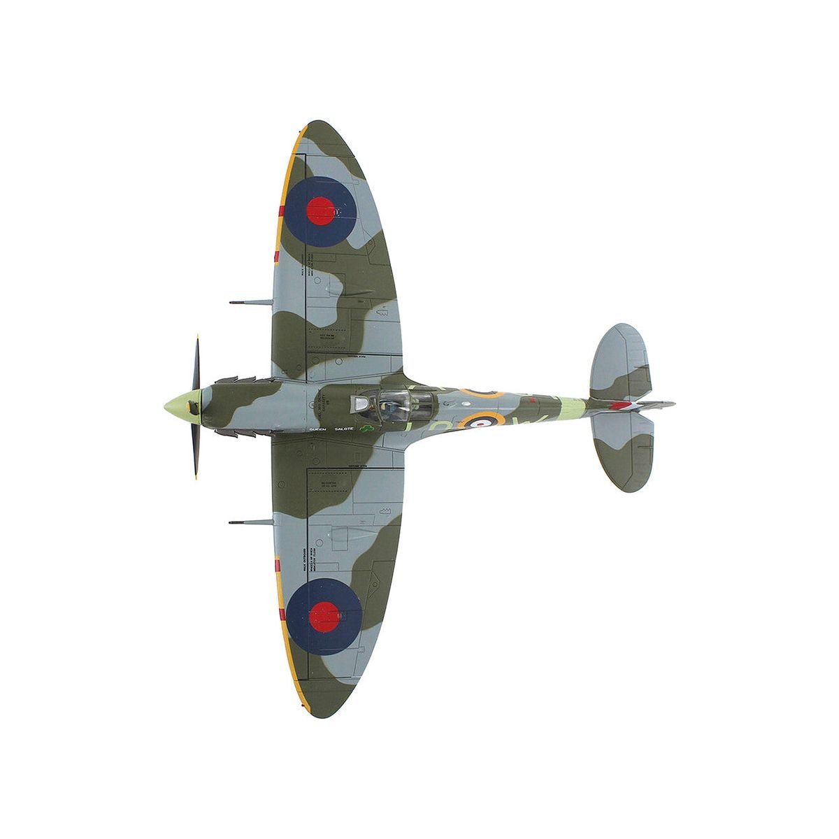 Supermarine Spitfire Mk Vb Fighter Aircraft "BM124 Squadron Leader Brendan 'Paddy' Finucane No. 602 Squadron" (1942) Royal Air Force "Air Power Series" 1/48 Diecast Model by Hobby Master-Hobby Master-ModelCars.com