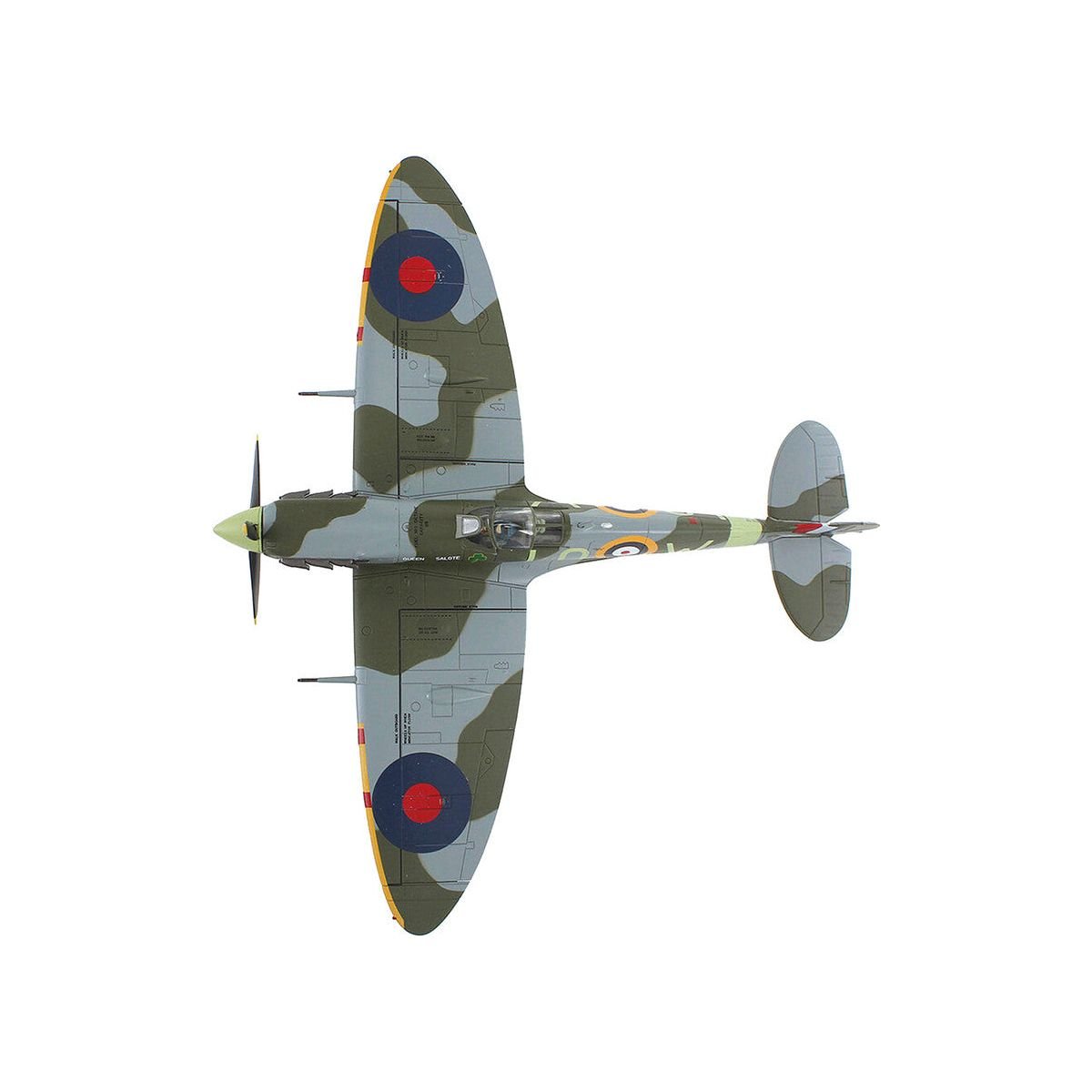 Supermarine Spitfire Mk Vb Fighter Aircraft "BM124 Squadron Leader Brendan 'Paddy' Finucane No. 602 Squadron" (1942) Royal Air Force "Air Power Series" 1/48 Diecast Model by Hobby Master - Hobby Master - ModelCars.com