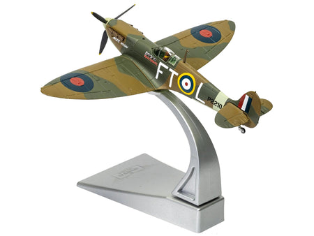 Supermarine Spitfire Mk.II Fighter Aircraft "Iron Maiden 'Aces High'" Green Camouflage with Graphics 1/72 Diecast Model by Corgi-Corgi-ModelCars.com