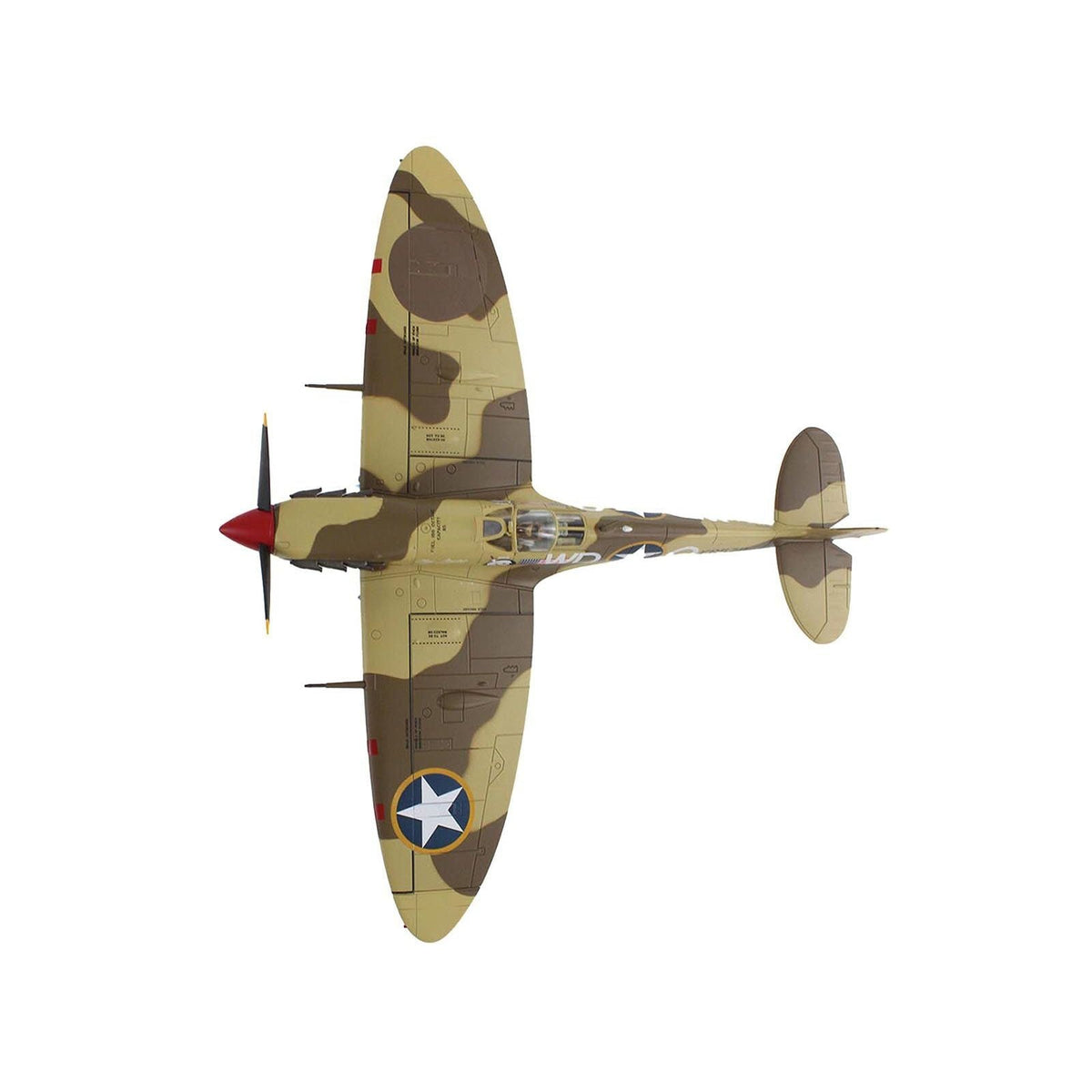 Supermarine Spitfire Mk.Vb Trop Fighter Aircraft "ER570 4th Fighter Squadron 52nd Fighter Group" (1943) Mediterranean Allied Coastal Air Force "Air Power Series" 1/48 Diecast Model by Hobby Master-Hobby Master-ModelCars.com