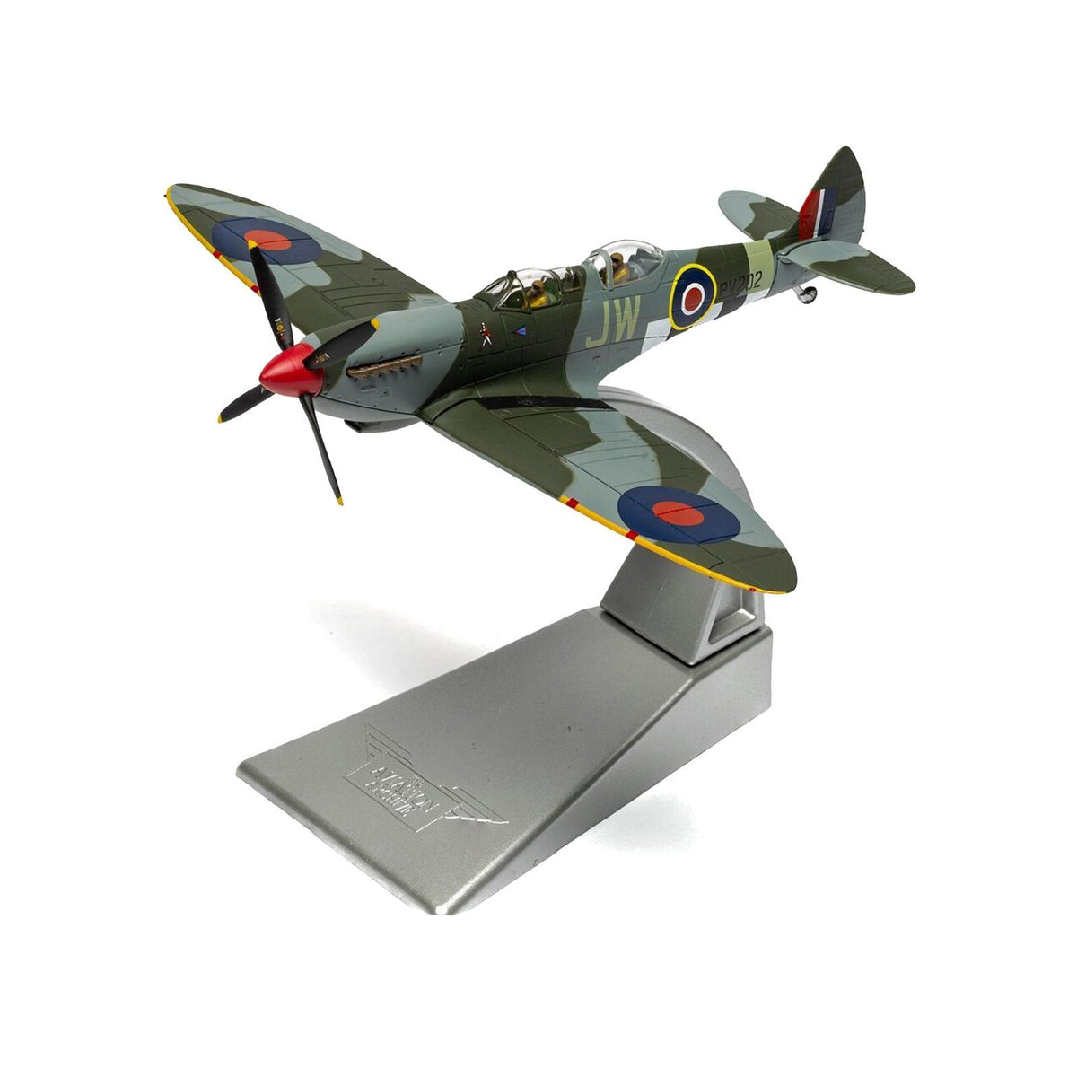 Supermarine Spitfire T.9 Aircraft "PV202 Aerial Collective at Duxford Airfield" British Royal Air Force "The Aviation Archive" Series 1/72 Diecast Model by Corgi - Corgi - ModelCars.com