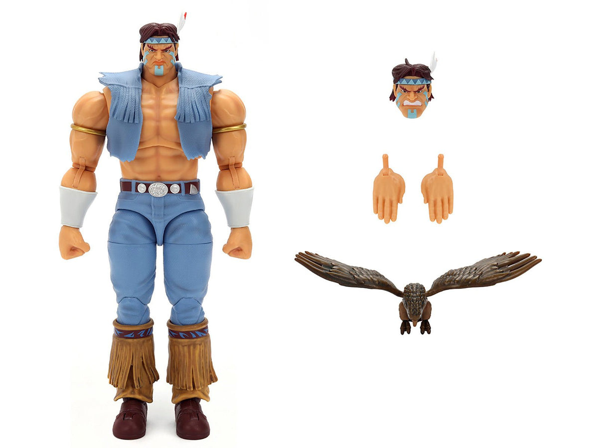 T. Hawk 7.5" Moveable Figure with Accessories and Alternate Head and Hands "Ultra Street Fighter II: The Final Challengers" (2017) Video Game Model by Jada-Jada-ModelCars.com