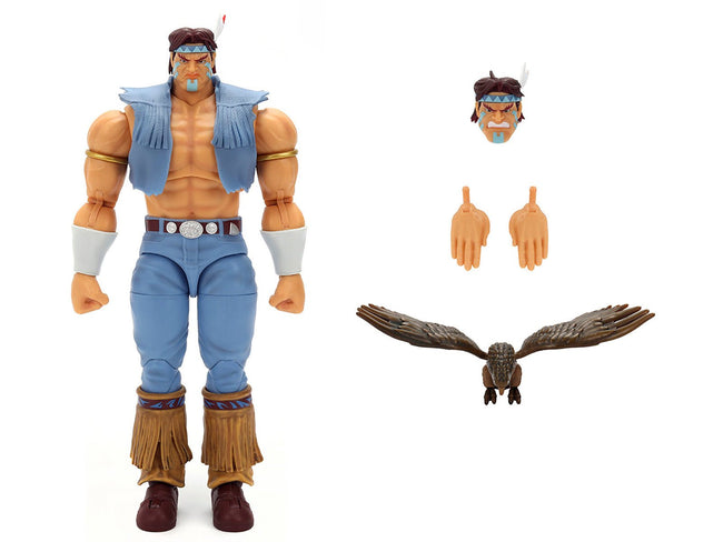 T. Hawk 7.5" Moveable Figure with Accessories and Alternate Head and Hands "Ultra Street Fighter II: The Final Challengers" (2017) Video Game Model by Jada-Jada-ModelCars.com