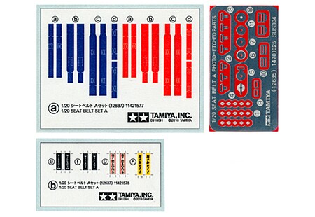 Tamiya Formula 1 Seat Belt - Set A
