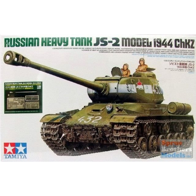 TAM25146 1:35 Tamiya Russian Heavy Tank JS - 2 Model 1944 ChKZ with Aber PE and Gun Barrel 25146 - Tamiya - ModelCars.com