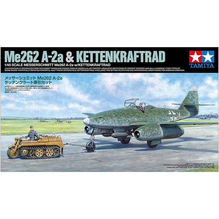 TAM25215 1:48 Tamiya Me262A-2a & Kettenkraftrad [2 kits]-Tamiya-ModelCars.com