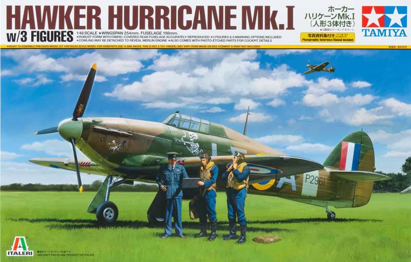 1/48 Hawker Hurricane Mk.I w/3 Figures