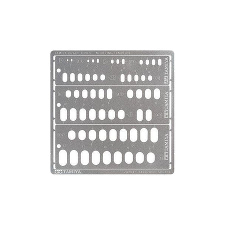 TAM74154 - Tamiya Modeling Template: Round Rectangles - Tamiya - ModelCars.com