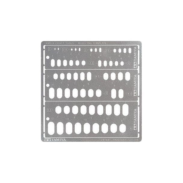 TAM74154 - Tamiya Modeling Template: Round Rectangles - Tamiya - ModelCars.com