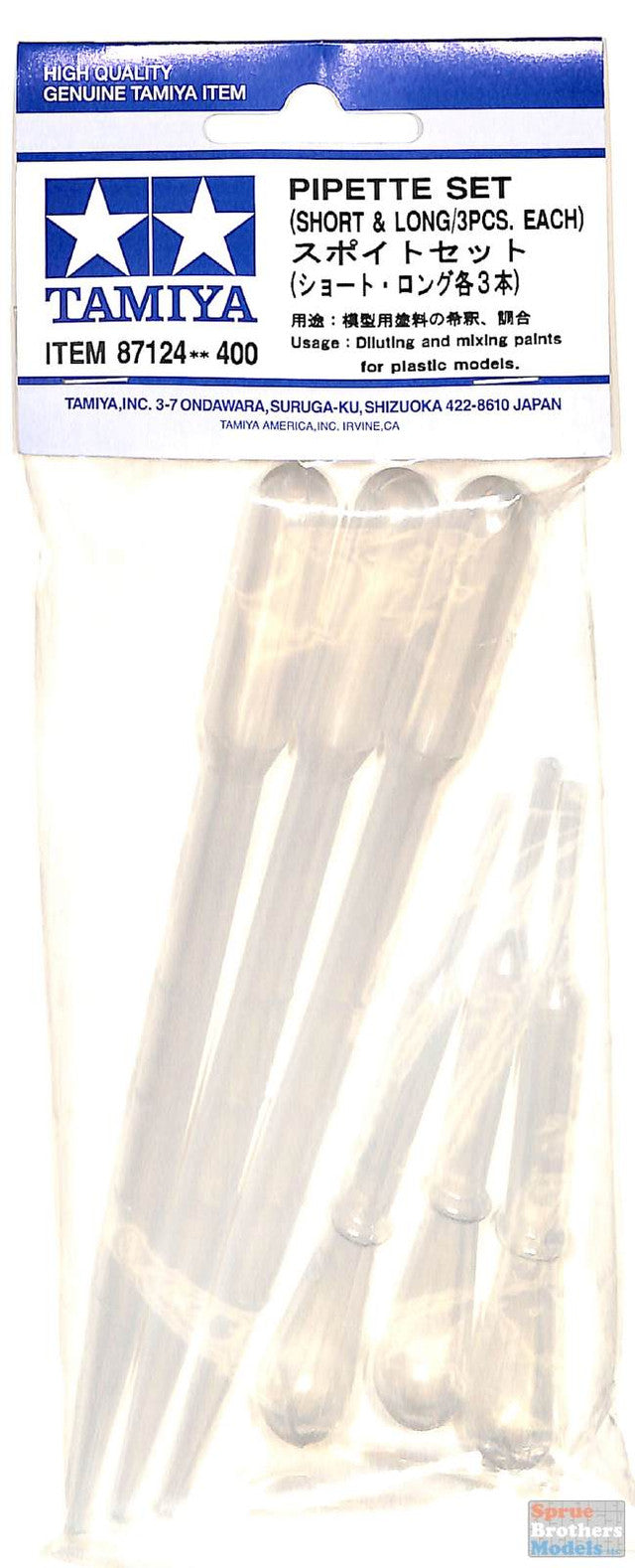 Tamiya
TAM87124 Tamiya Pipette Set (6 pcs)