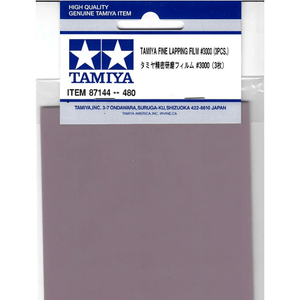 TAM87144 Tamiya Fine Lapping Film #3000 - 3pcs - Abrasive
