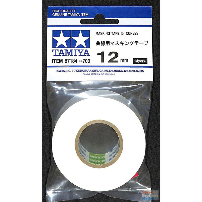 TAM87184 Tamiya Masking Tape for Curves - 12mm - Tamiya - ModelCars.com