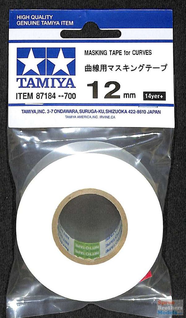 TAM87184 Tamiya Masking Tape for Curves - 12mm