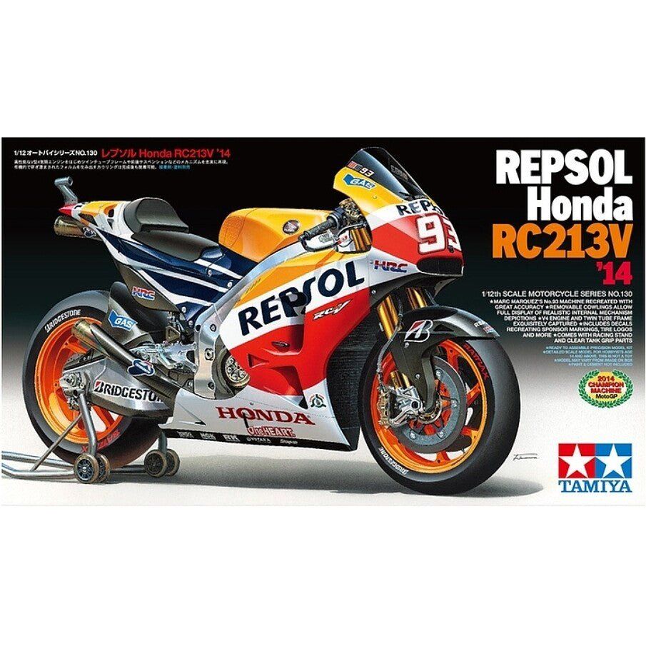 Tamiya 1/12 Repsol Honda RC213V4 Motorbike - Tamiya - ModelCars.com