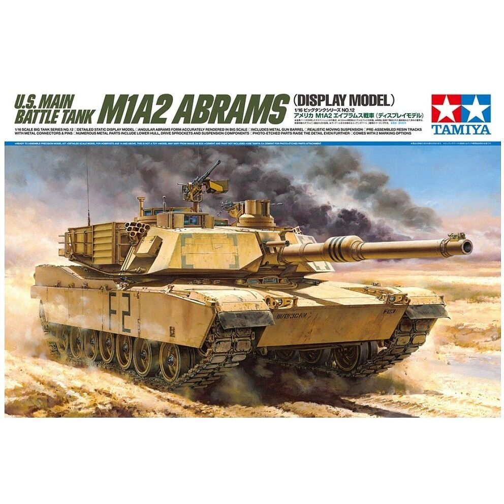 Tamiya 1/16 Us Abrams M1A2-Tamiya-ModelCars.com