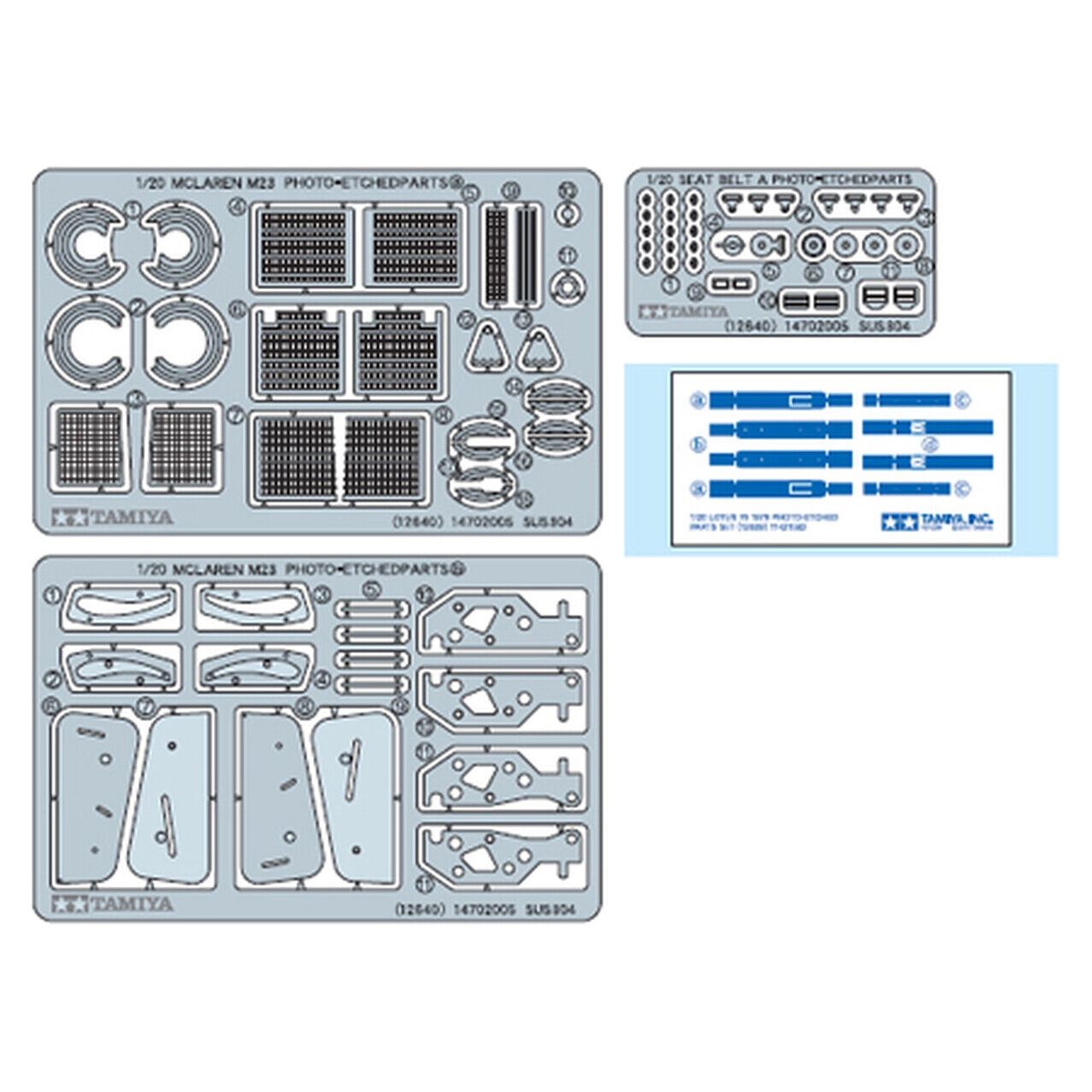 Tamiya 1/20 1976 McLaren M23 Photo - Etched Detail Set TAM12640 - Tamiya - ModelCars.com