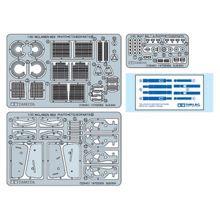 Tamiya 1/20 1976 McLaren M23 Photo - Etched Detail Set TAM12640 - Tamiya - ModelCars.com