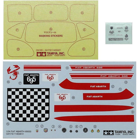Tamiya 1/24 Fiat Abarth 695 SS Plastic Model Kit - Tamiya - ModelCars.com