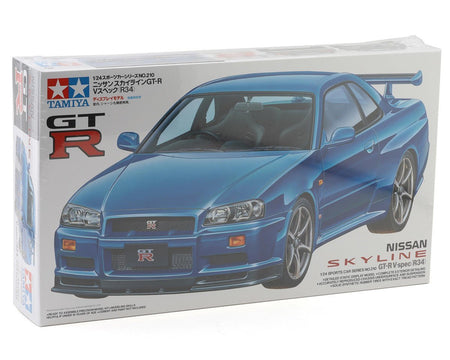 Tamiya 1/24 Nissan Skyline GT-R V-spec (R34) Plastic Model Kit-Tamiya-ModelCars.com