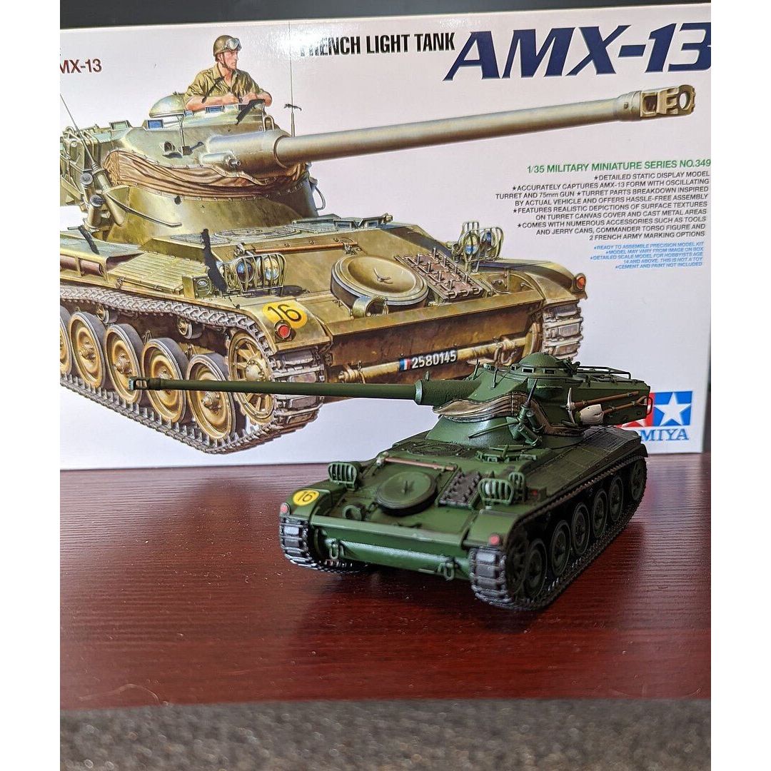Tamiya 1/35 French Light Tank Amx - 13 - Tamiya - ModelCars.com