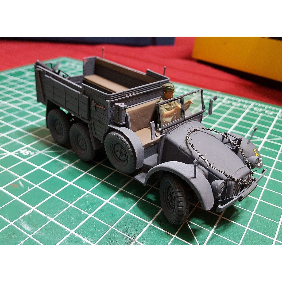 Tamiya 1/35 German 6x4 Truck Krupp Protze w/ 3 Figures - Tamiya - ModelCars.com
