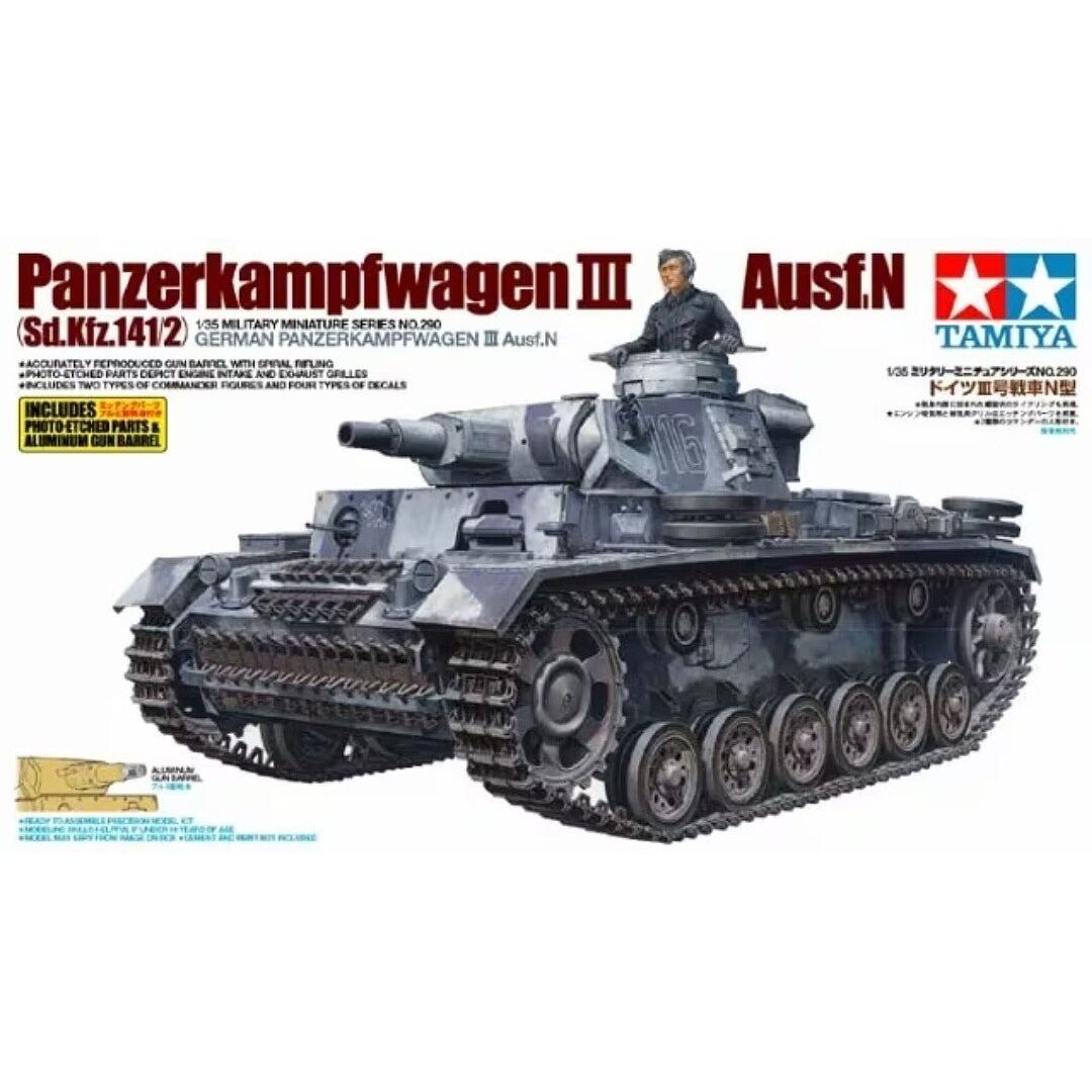 Tamiya 1/35 German PZ.KPFW.III AUSF.N - Tamiya - ModelCars.com