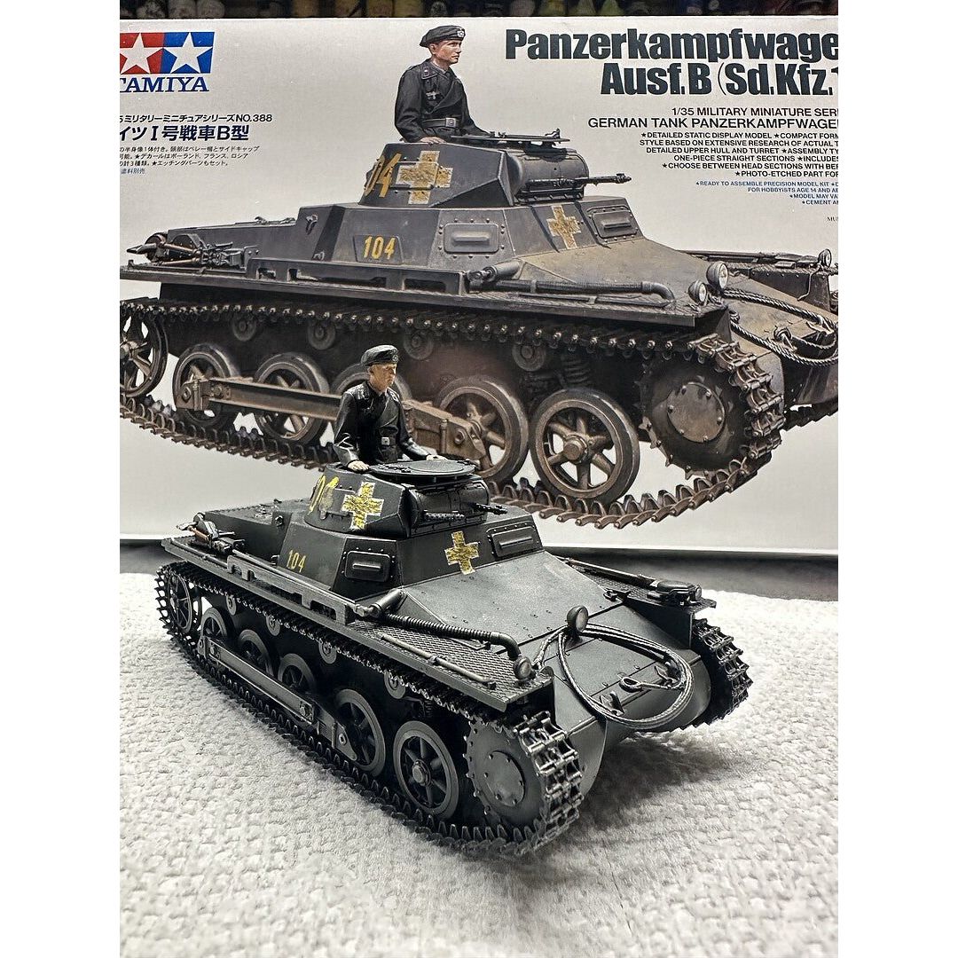 Tamiya 1/35 German Tank Panzerkampfwagen I Ausf.B Model Kit-Tamiya-ModelCars.com
