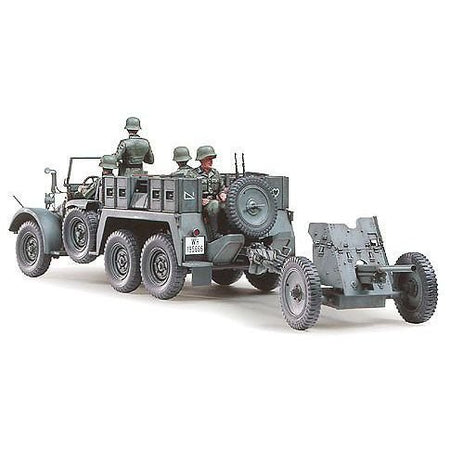 Tamiya 1/35 KRUPP TOWING TRUCK WITH 37MM PAK-Tamiya-ModelCars.com