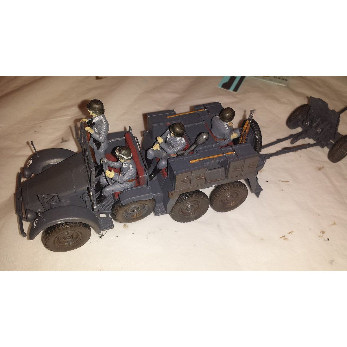 Tamiya 1/35 KRUPP TOWING TRUCK WITH 37MM PAK-Tamiya-ModelCars.com