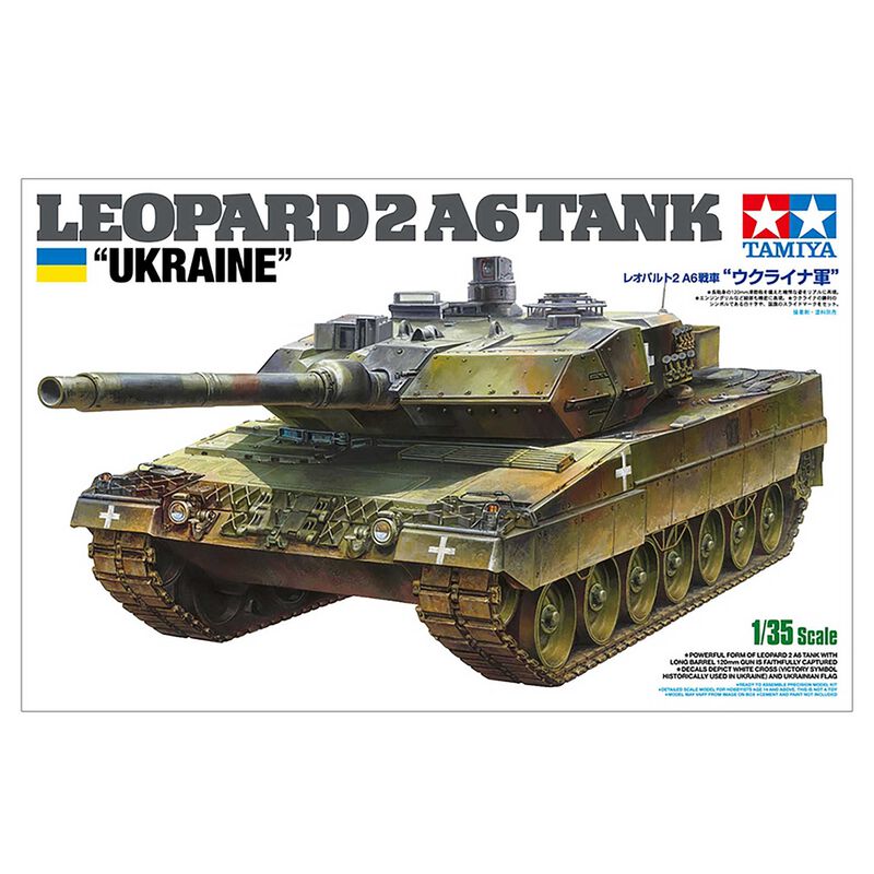 Tamiya 1/35 Leopard 2 A6 Tank, Ukraine - Tamiya - ModelCars.com
