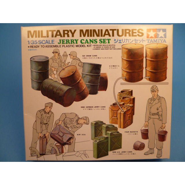 Tamiya 1/35 Scale Military Miniatures Jerry Can Set-Tamiya-ModelCars.com