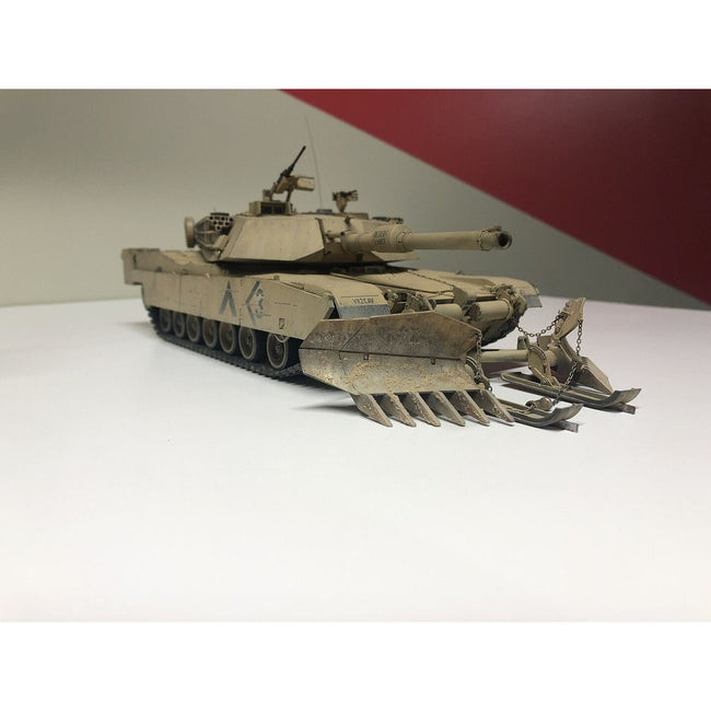 Tamiya 1/35 U.S. M1A1 Abrams W/ Mine Plow - Tamiya - ModelCars.com