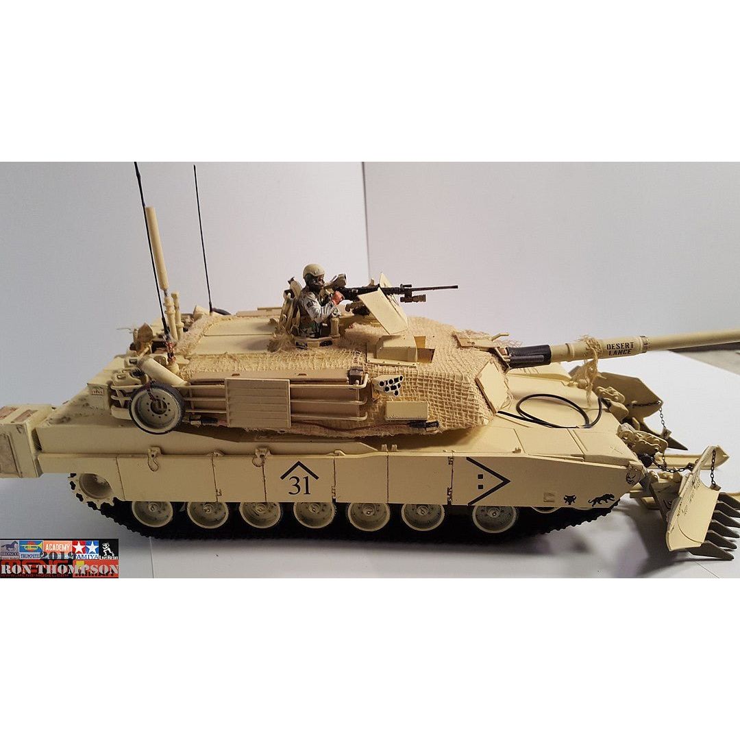 Tamiya 1/35 U.S. M1A1 Abrams W/ Mine Plow - Tamiya - ModelCars.com