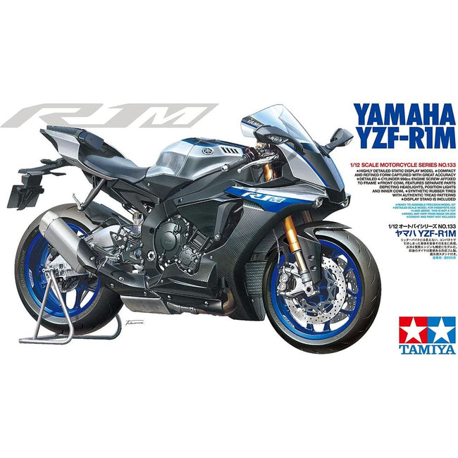 Tamiya 14133 1/12 Yamaha YZF - R1M Motorcycle Plastic Model Kit - Tamiya - ModelCars.com