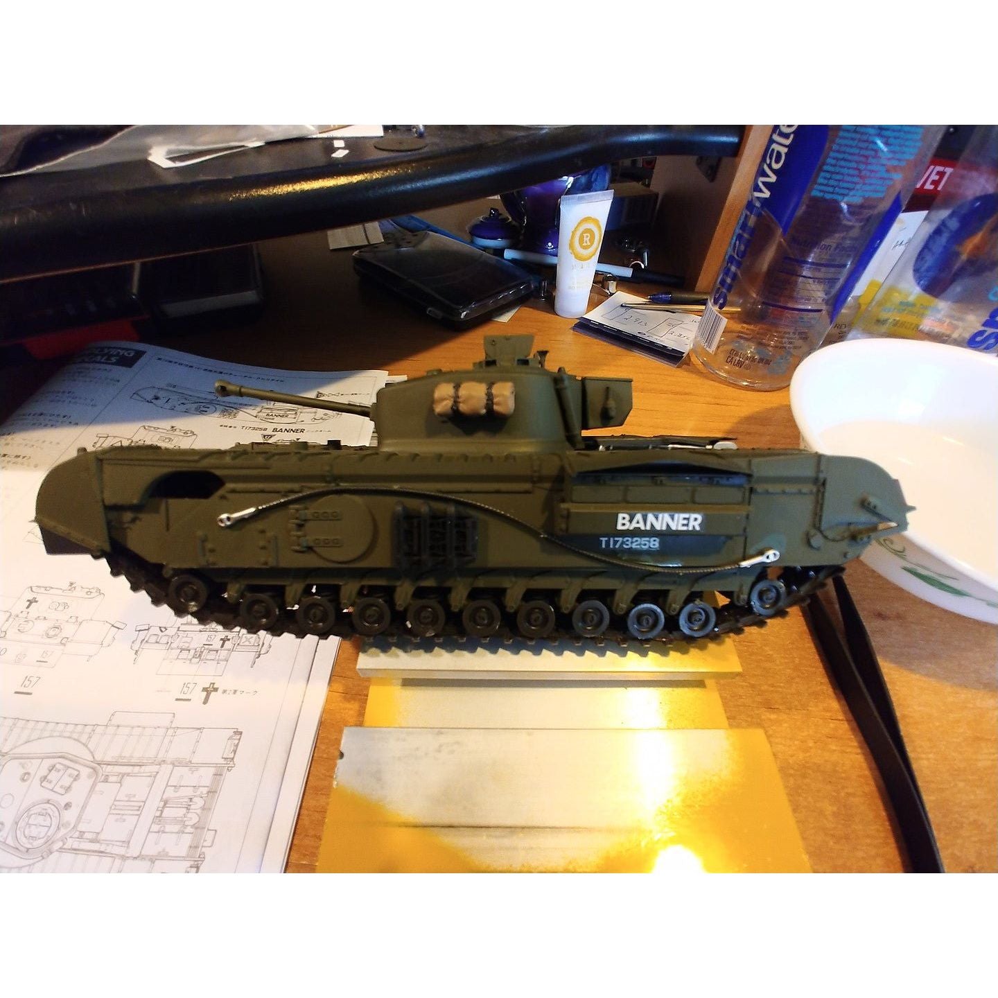 Tamiya 1/48 British Tank Churchill MkVII Model Tank - Tamiya - ModelCars.com