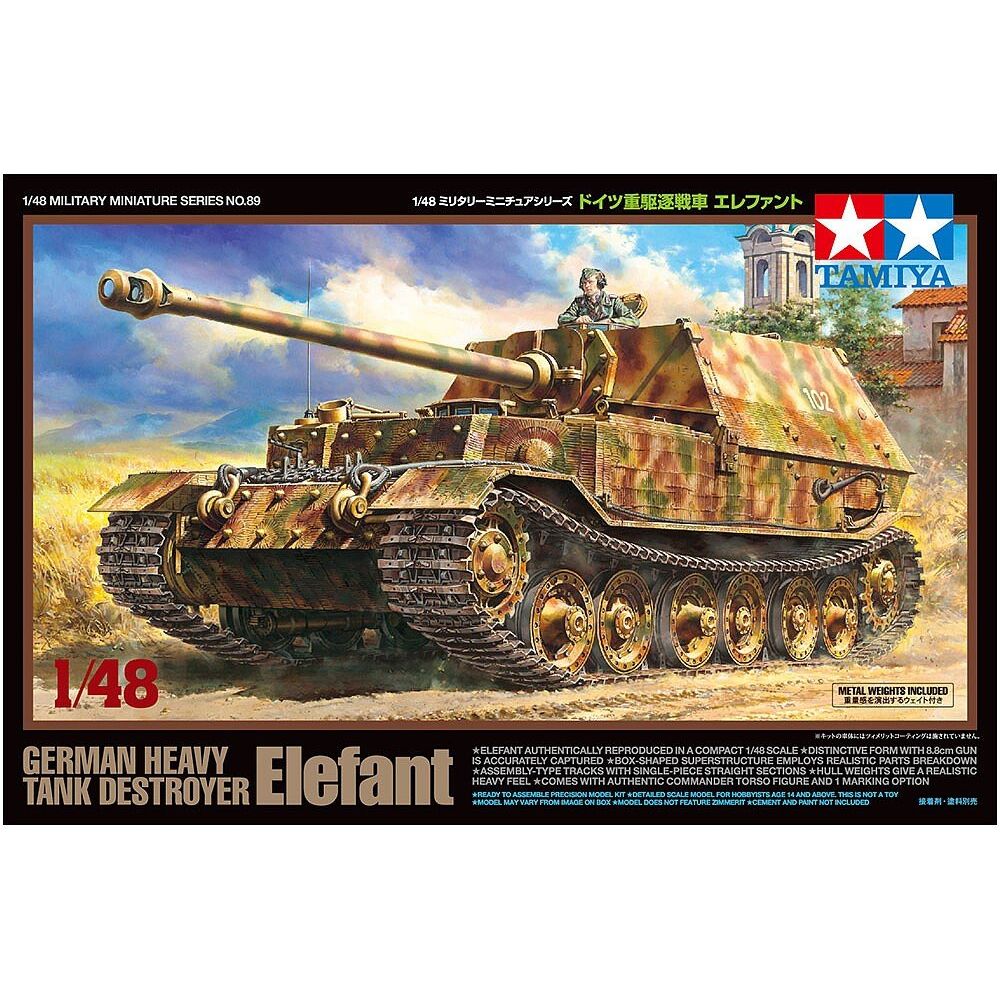 Tamiya 1/48 German Tank Destroyer Elefant - Tamiya - ModelCars.com