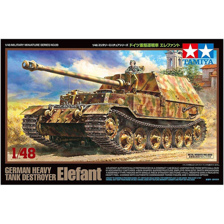 Tamiya 1/48 German Tank Destroyer Elefant - Tamiya - ModelCars.com