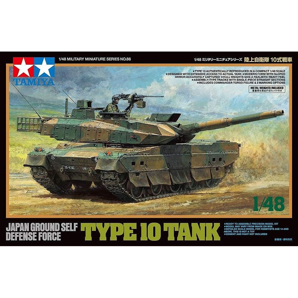 Tamiya 1/48 JGSDF Type 10 Tank-Tamiya-ModelCars.com