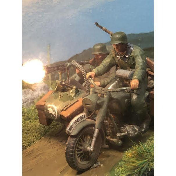 Tamiya 1/48 Model German Motorcycle and Sidecar - Tamiya - ModelCars.com